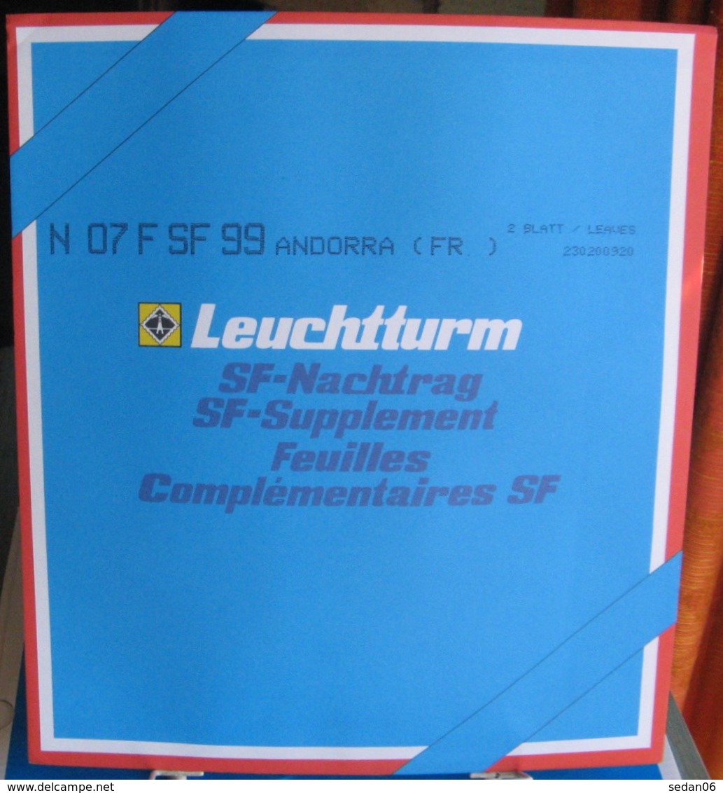 Leuchtturm - JEU ANDORRE FRANCAIS 1999 SF (Avec Pochettes) - Vordruckblätter