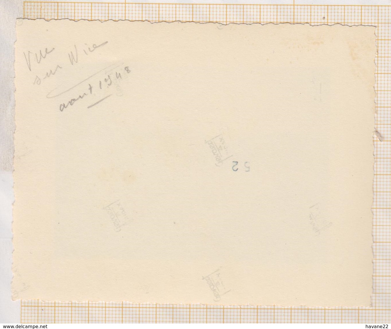 8AK4160 PHOTO AMATEUR 8 X 10.5 CM VUE DE NICE 1948 2 SCANS - Lieux