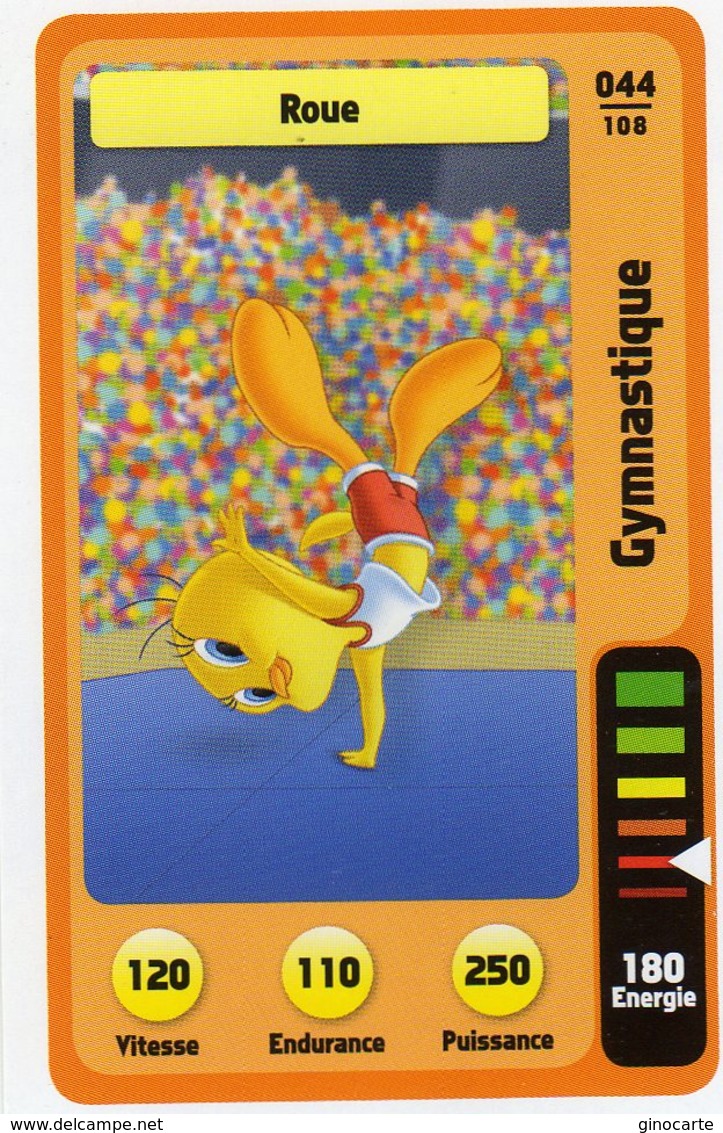 Trading Card Carte Auchan La Fete Du Sport 2014 Verso Domino Tex Avery N° 44 - Altri & Non Classificati