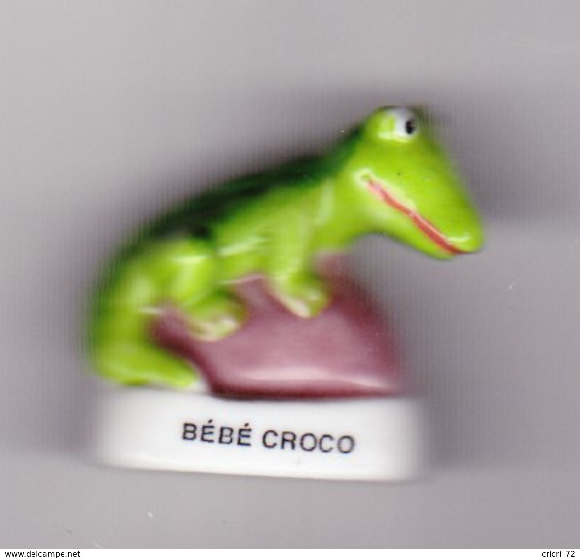 1 Fève Bébé Croco - Animaux