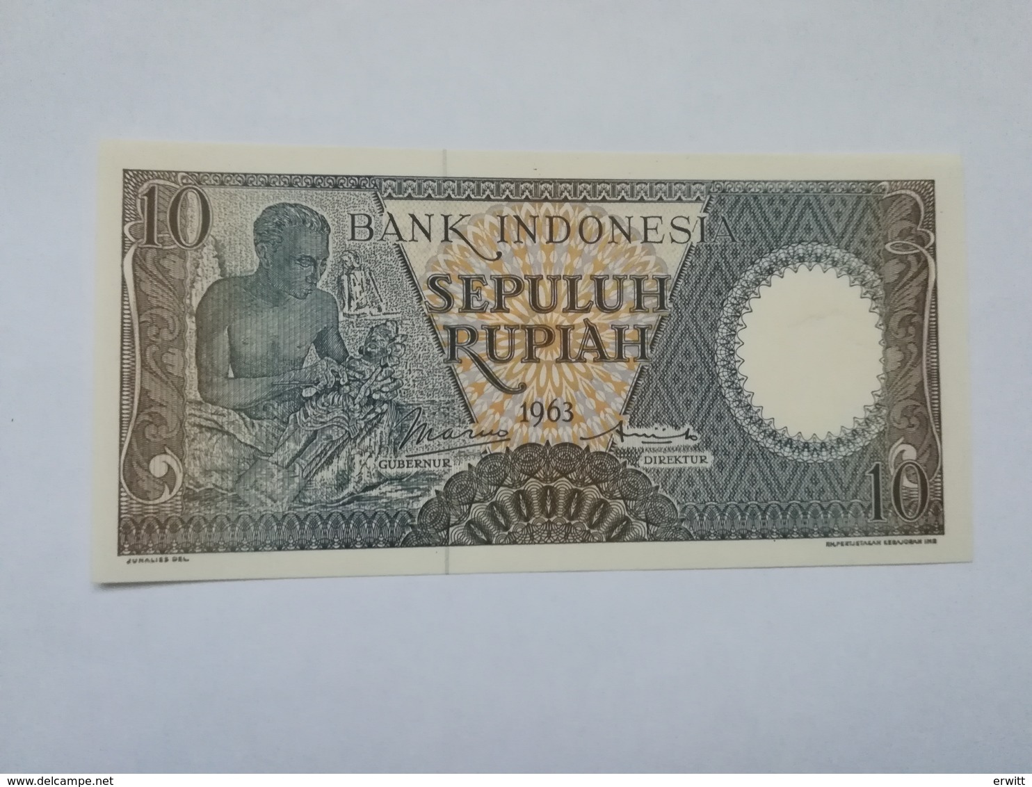 INDONESIA 10 RUPIAH 1963 - Indonésie