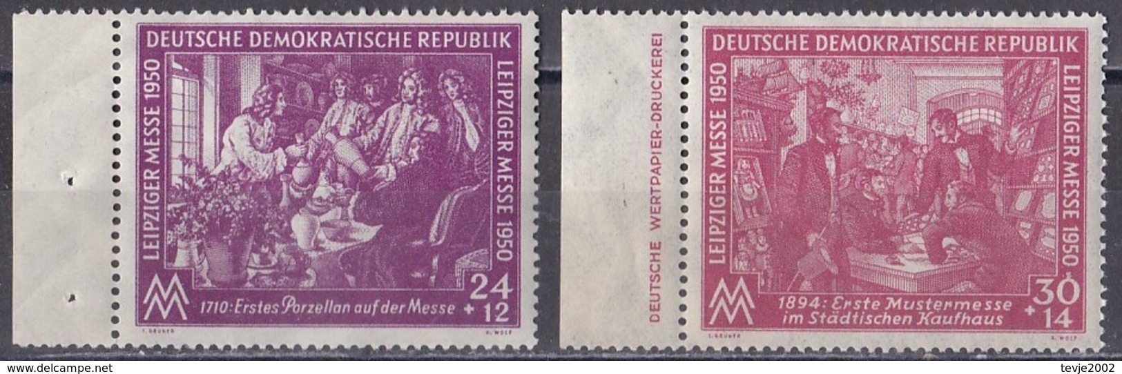 Rst_ DDR 1950 - Mi.Nr. 248 + 249 DZ - Postfrisch MNH - Ungebraucht