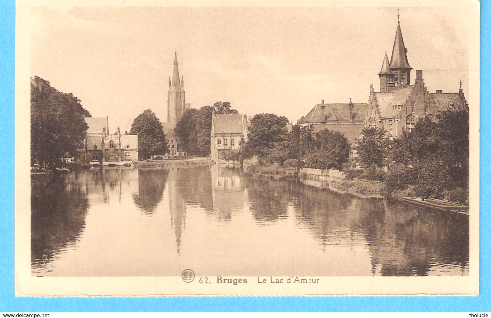 Brugge-Bruges-Het Minnewater-Le Lac D'Amour-Edit.ALBERT-Phototypie A.Dohmen, Bruxelles - Brugge