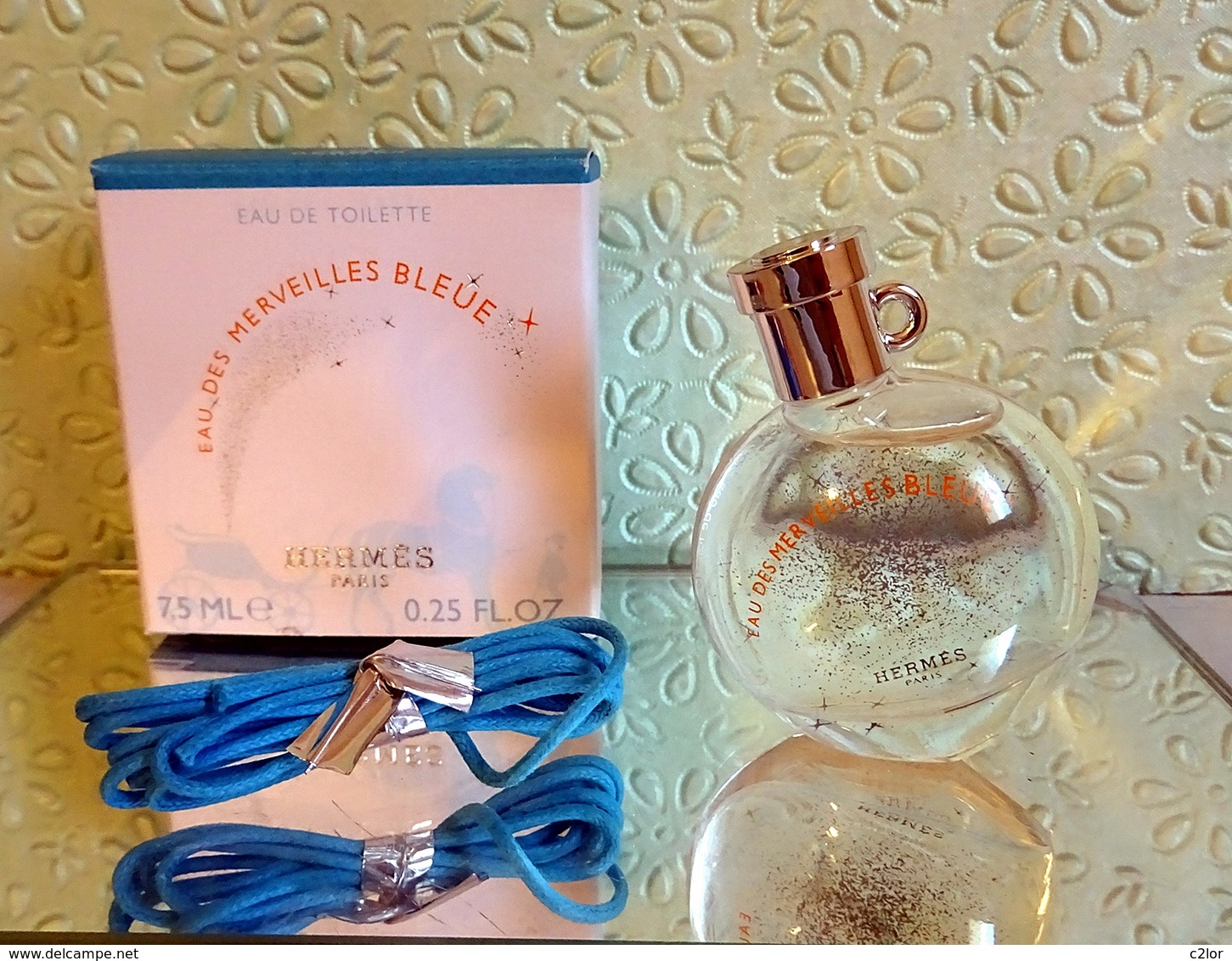 Miniature Neuve  "EAU DES MERVEILLES BLEUE "de HERMES Eau De Toilette  7,5 Ml Dans Sa  Boite - Miniatures Femmes (avec Boite)