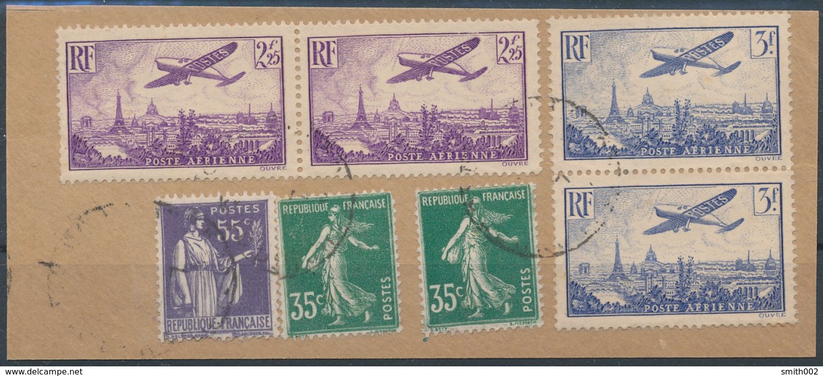 France - 1936 Air Mail - 1927-1959 Lettres & Documents