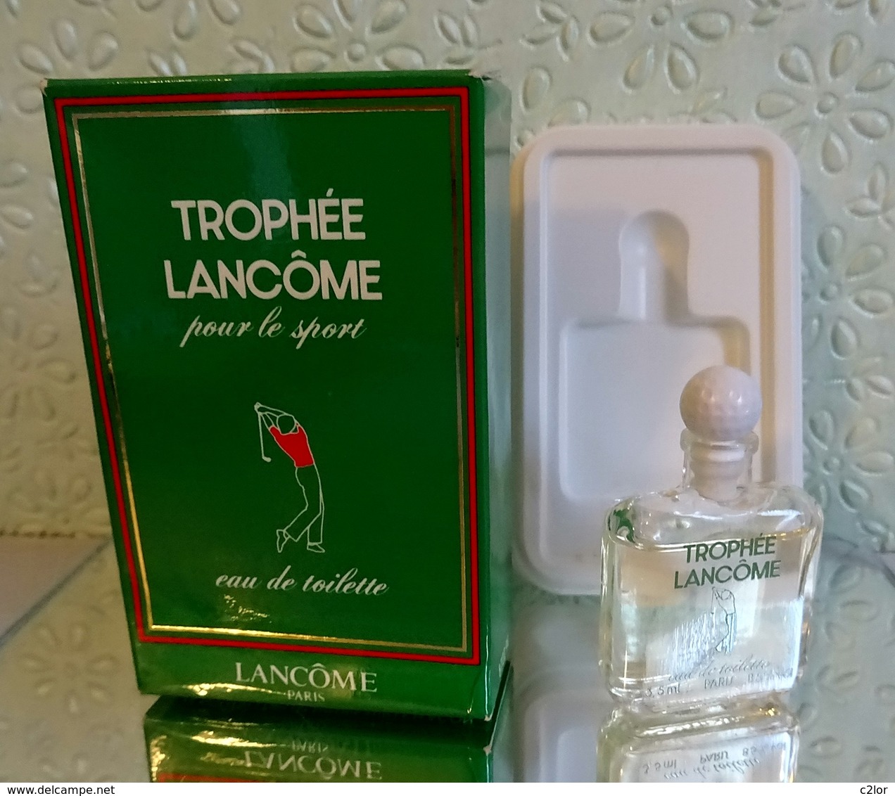 Miniature  "TROPHÉE " De LANCÔME  Eau De Toilette 3,5 Ml Dans Sa  Boite (M076-3) - Miniaturen Herrendüfte (mit Verpackung)