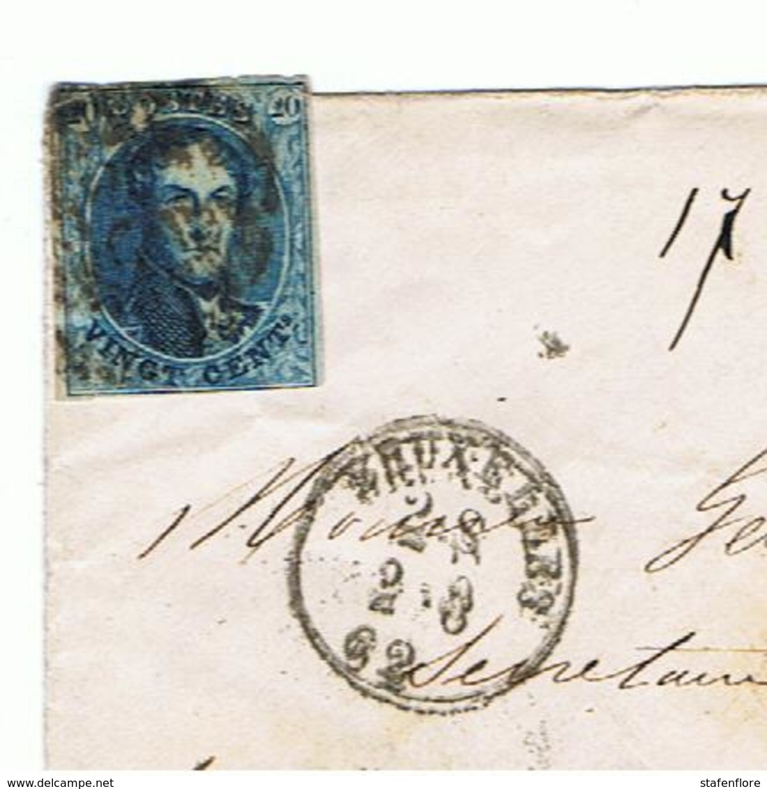 Zeer Mooi Document Gericht Aan Baron Georges Forgeur , Leopold II , 20 C. 1862 - 1849-1865 Medallones (Otros)