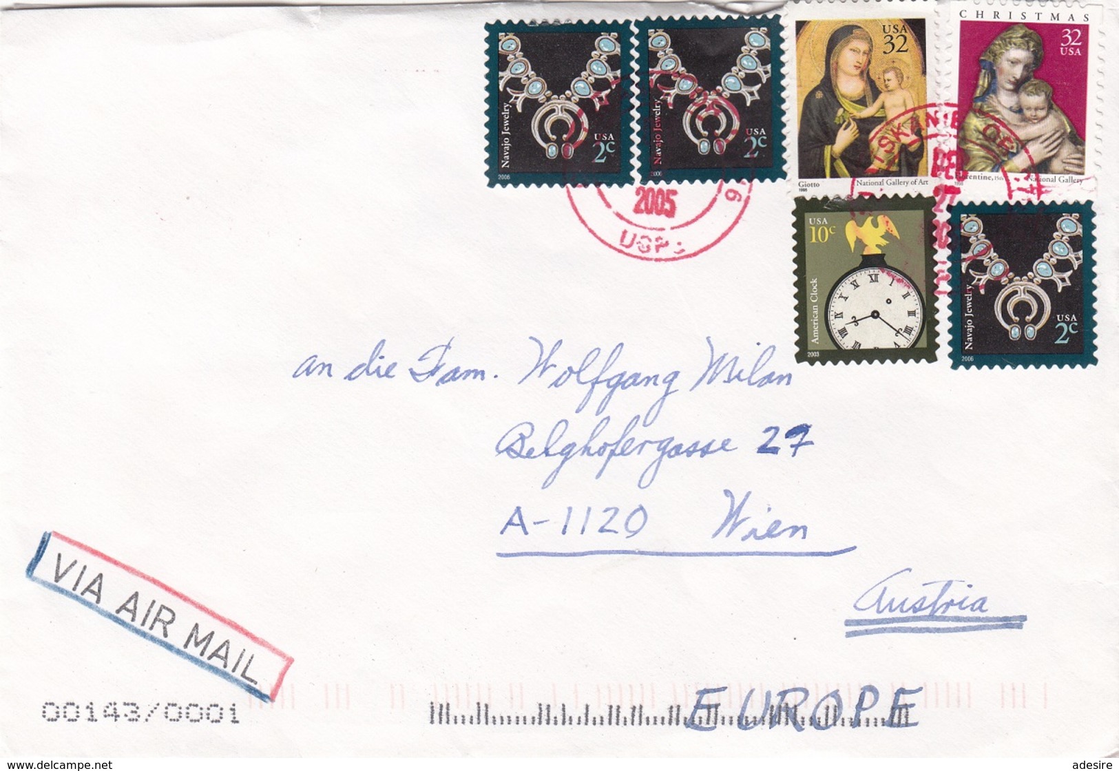 USA 2005 - 6 Fach Frankierung Auf LP-Brief … - Briefe U. Dokumente