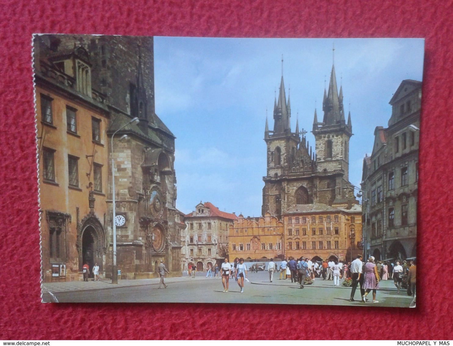 POSTAL POST CARD CARTE POSTALE PRAHA PRAGA ? REPÚBLICA CHECA CHECOSLOVAQUIA Czech Republic Czechoslovakia TÝN CHURCH VER - República Checa