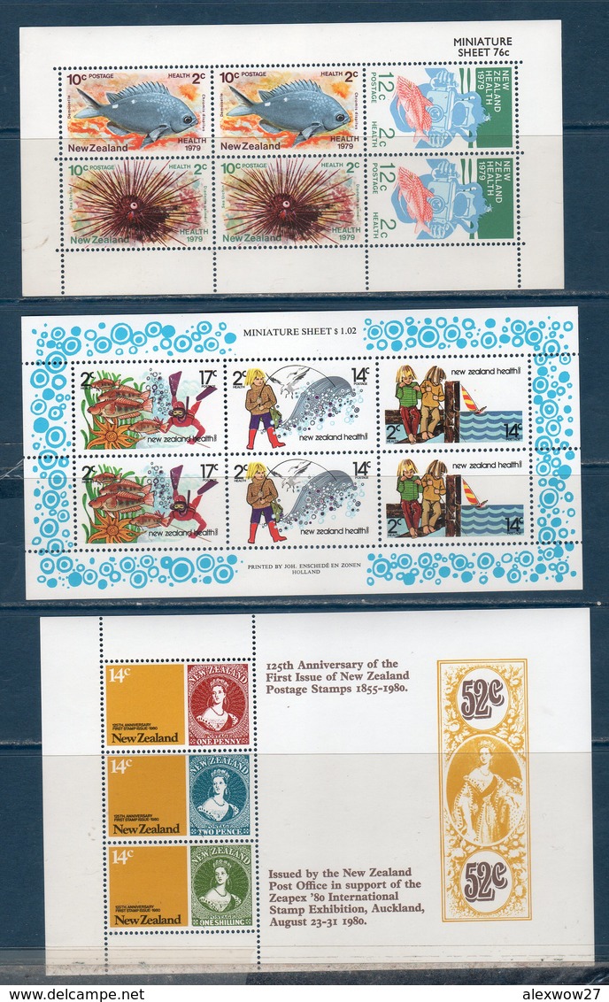 Nuova Zelanda 1968/1984 Lotto Serie Complete ** MNH / VF - Lots & Serien