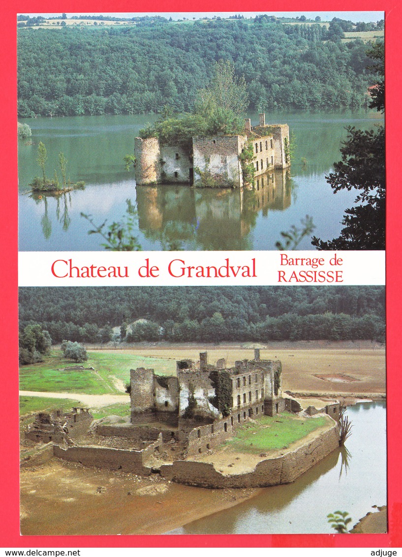 CPM- 81-Barrage De RASSISSE - Château De GRANDVAL- Env. De Teillet - SUP ** 2 SCANS - Other & Unclassified