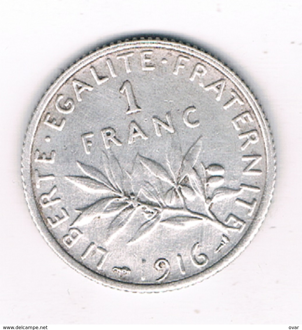 1 FRANC 1916 FRANKRIJK /0223/ - Autres & Non Classés