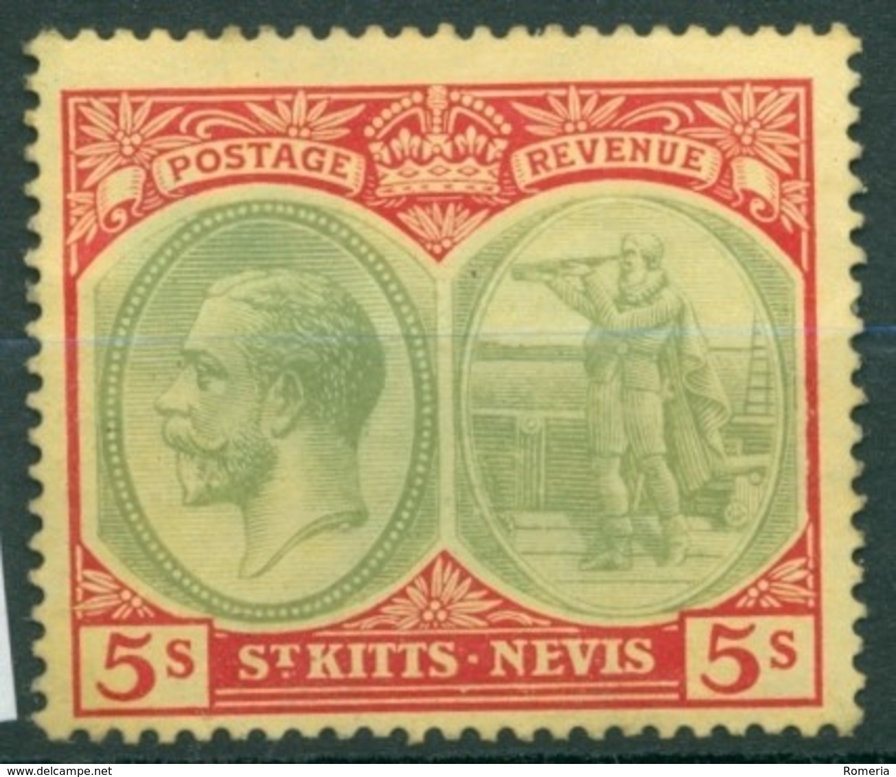 St Christophe - St Kitts - 1921/1929 - Yt 72 - George V - ** - St.Christopher-Nevis-Anguilla (...-1980)