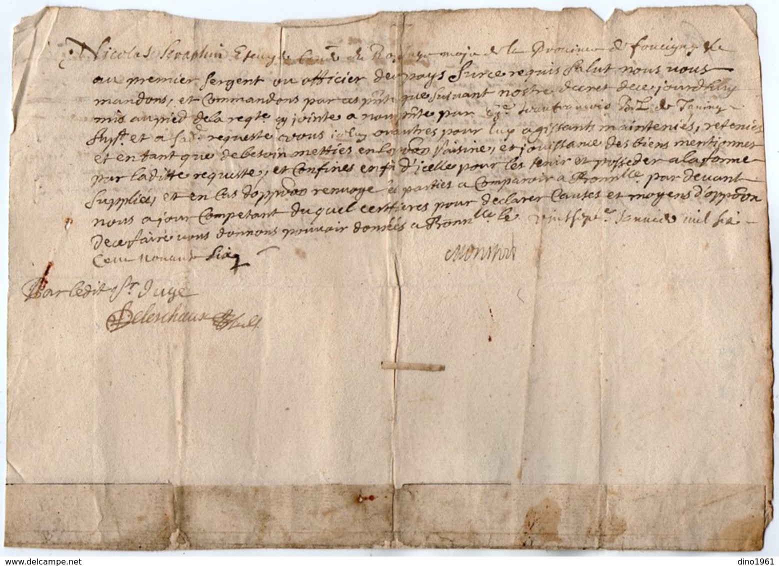 VP14.165 - Haute - Savoie - 2 Actes De 1696  Concernant FAUCIGNY & TANINGES - Manuscripten