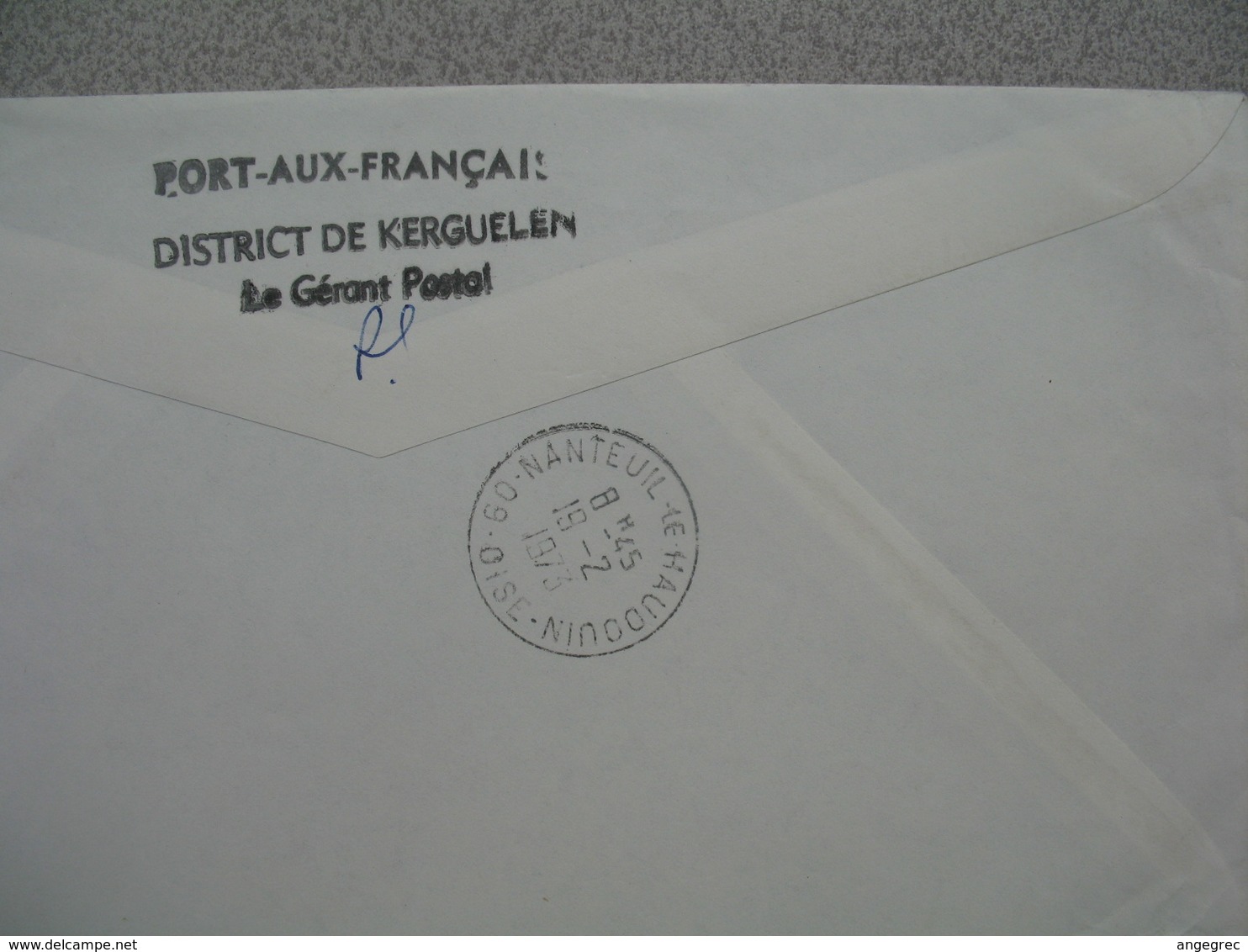 TAAF Lettre Recommandé 3690  Archipel-des-Kerguelen  Pour La France PA 21  Du 11/1/1973 - Corréo Aéreo