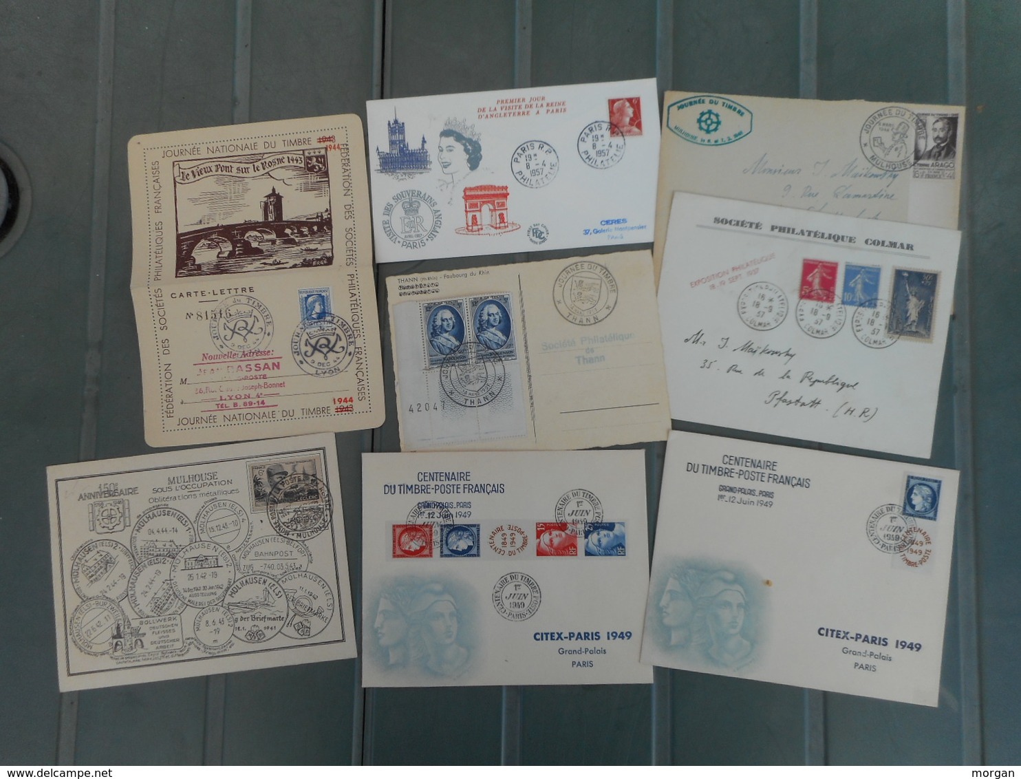 PHILATELIE,  BEAU LOT DE DOCUMENTS PHILATELIQUES FRANCE , 1er JOUR, CARTES, ENVELOPPES, TOUS LES SCANS - Collections (without Album)