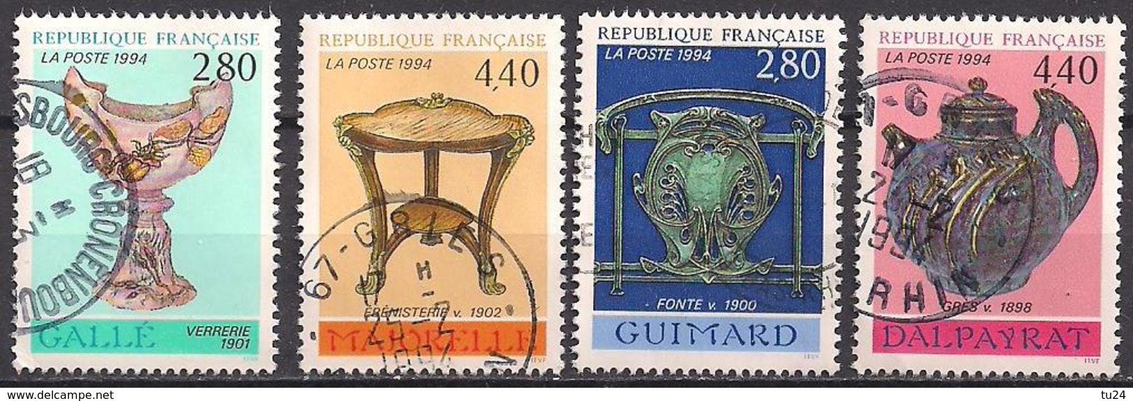 Frankreich  (1994)  Mi.Nr.  3000 - 3003  Gest. / Used  (9ae21) - Gebraucht