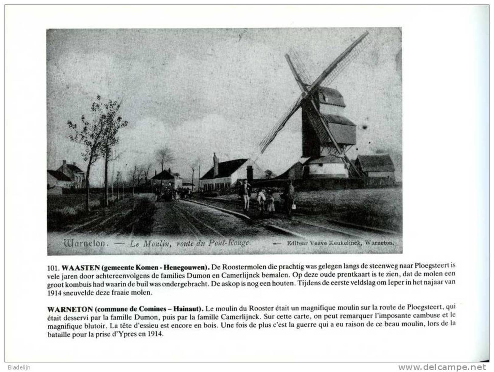 Molen/moulin - BOEK: Verdwenen Belgische Windmolens In Oude Prentkaarten / Moulins à Vent Belges Disparus En Cartes Post - Histoire