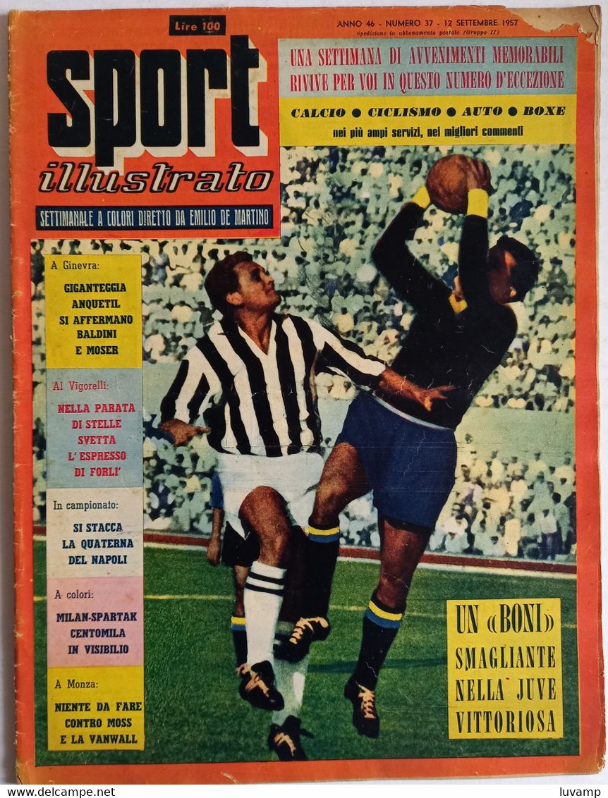 SPORT ILLUSTRATO  N. 37  DEL   12 SETTEMBRE 1957 (CART 51) - Sport