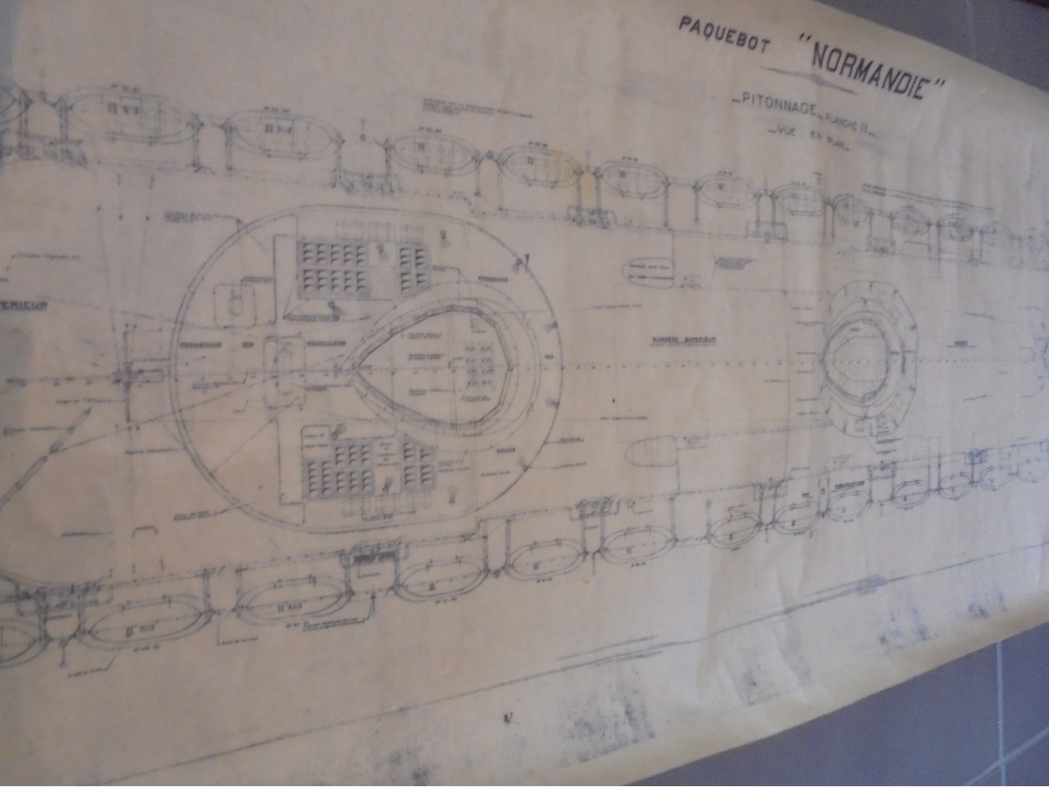 Plan Du Paquebot Le Normandie - Autres Plans