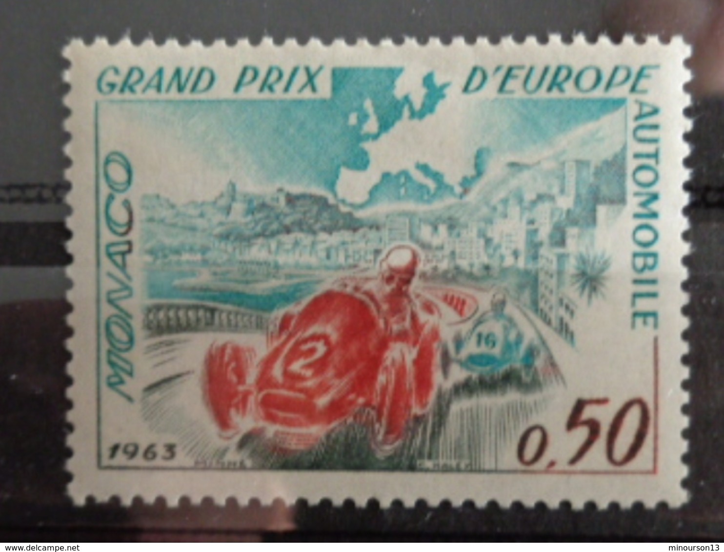 MONACO 1963 Y&T N° 609 ** - GRAND PRIX AUTOMOBILE D'EUROPE A MONTE CARLO - Neufs