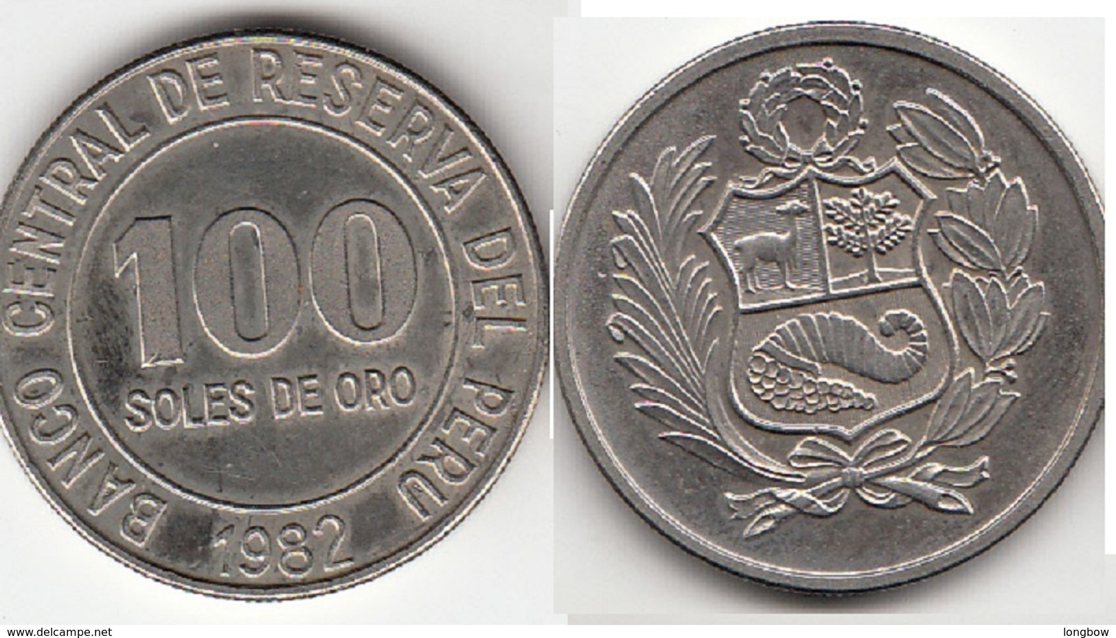 Perù 100 Soles 1982 Republic KM#283 - Used - Perú