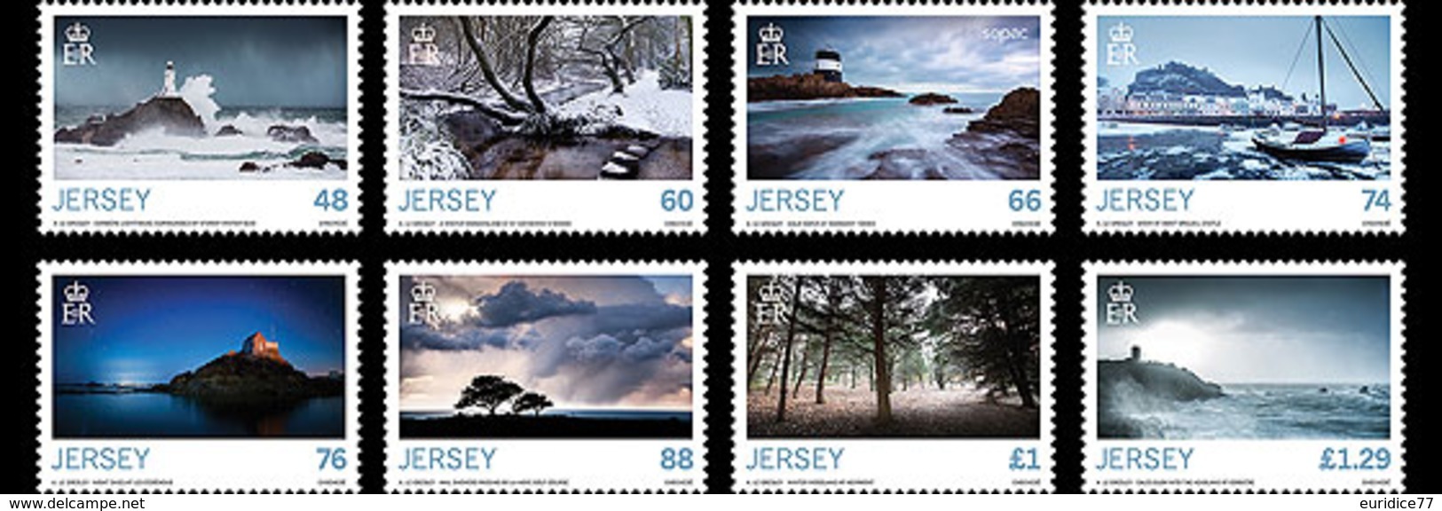 Jersey 2016 - Seasons &ndash; Winter Stamp Set Mnh - Jersey