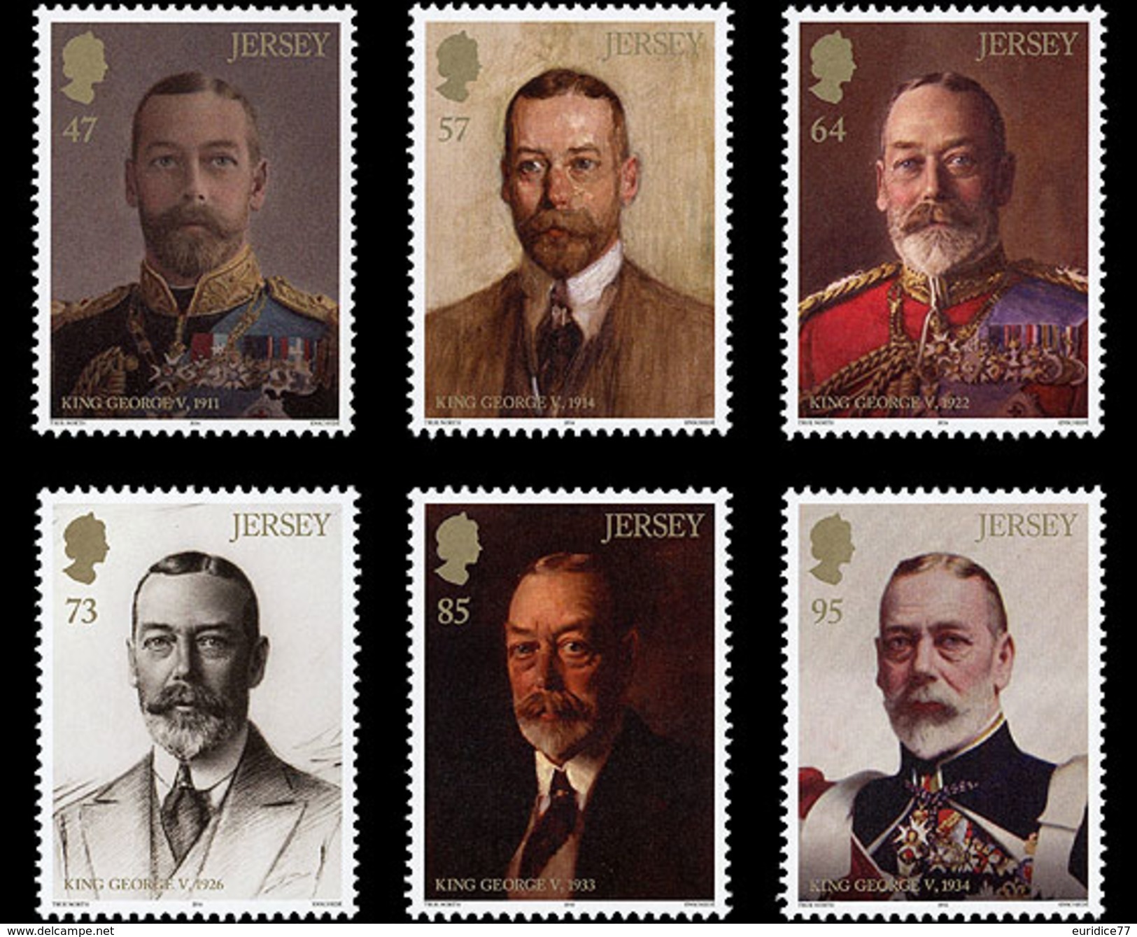 Jersey 2016 - The Royal Legacy Of Queen Victoria &ndash; King George V Stamp Set Mnh - Jersey