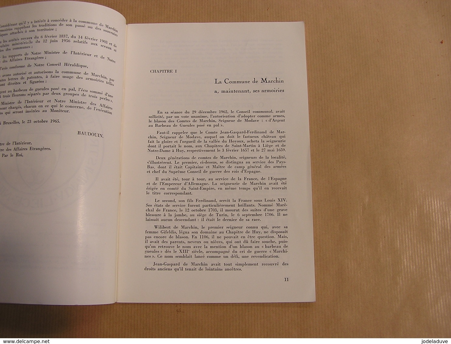 MARCHIN BIA VIEDJE N° 1 1968 1969 Régionalisme Armoiries Chemin de Fer Hesbaye Condroz Harmonie Sidérurgie Barse Légende