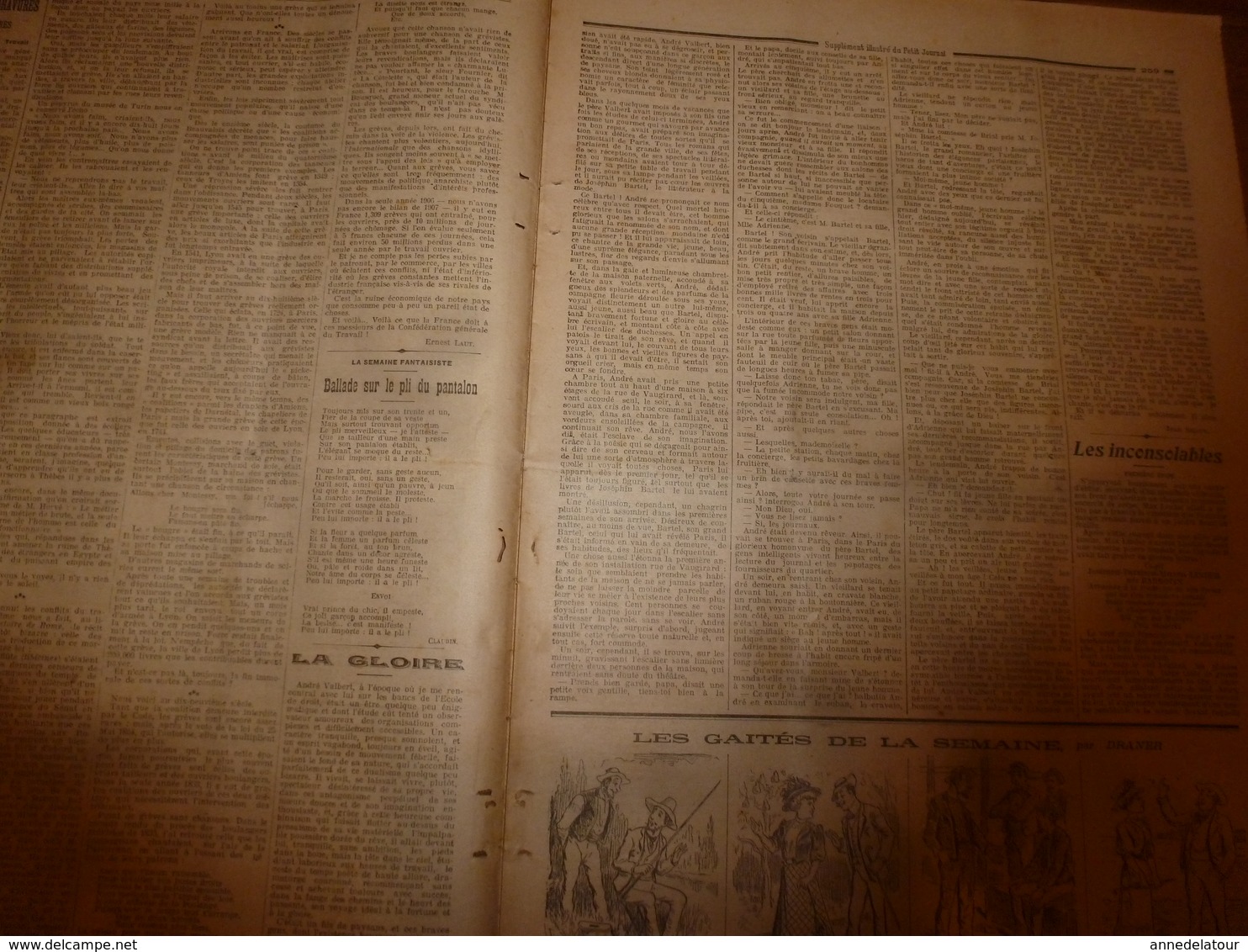 1908 LE PETIT JOURNAL:Supplice Marocain à Marakech; Celestin Branchu Le Gréviste De Commercy;Journal D'un Amoureux;etc - Le Petit Journal