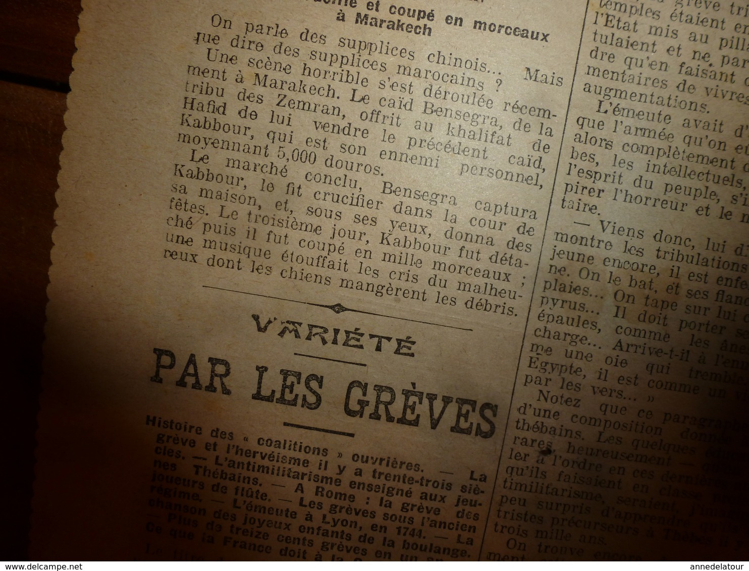 1908 LE PETIT JOURNAL:Supplice Marocain à Marakech; Celestin Branchu Le Gréviste De Commercy;Journal D'un Amoureux;etc - Le Petit Journal