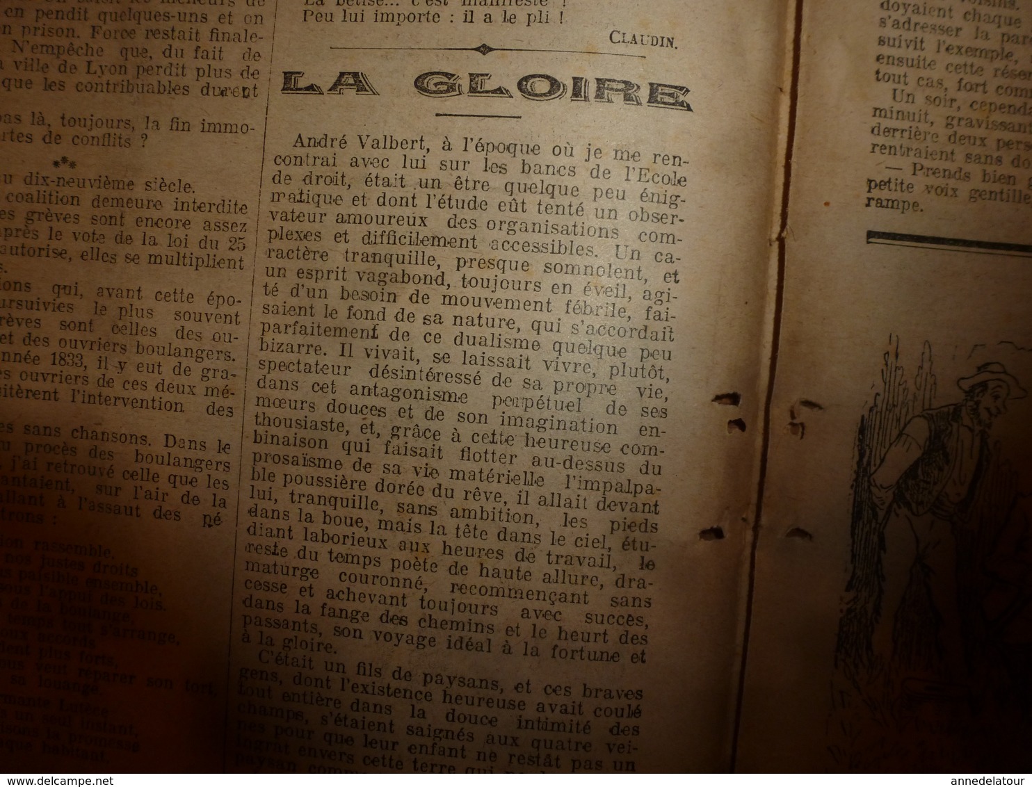 1908 LE PETIT JOURNAL:Supplice marocain à Marakech; Celestin Branchu le gréviste de Commercy;Journal d'un amoureux;etc