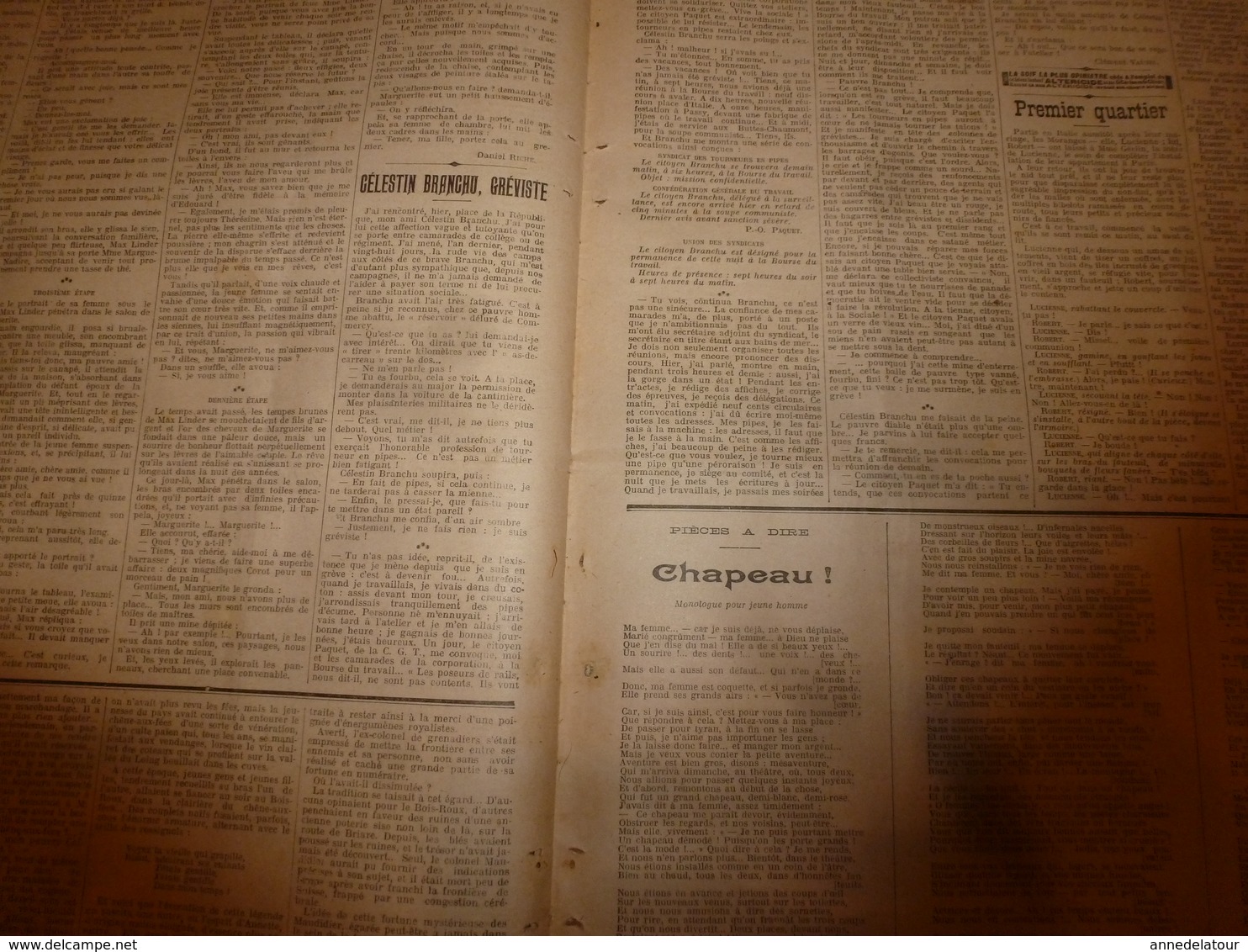 1908 LE PETIT JOURNAL:Supplice marocain à Marakech; Celestin Branchu le gréviste de Commercy;Journal d'un amoureux;etc