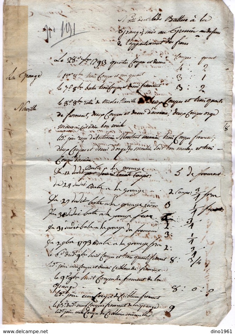 VP14.167 - Haute - Savoie - CLUSES 1793 - Lettre & Document Concernant La Chartreuse De Mélan à TANINGES - Manuscrits