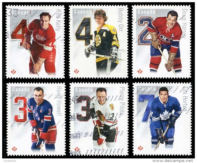 Canada (Scott No.2787a-f - Hockey LNH / NHL Hockey) (o) Série / Set - Oblitérés