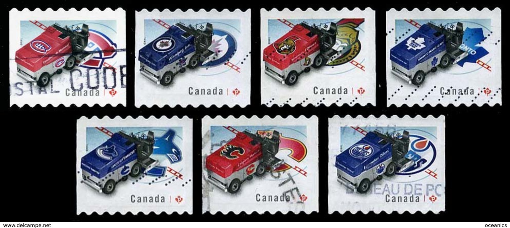 Canada (Scott No.2779-85 - Resurfaceuse / Zamboni) [(o) Set / Série - Oblitérés