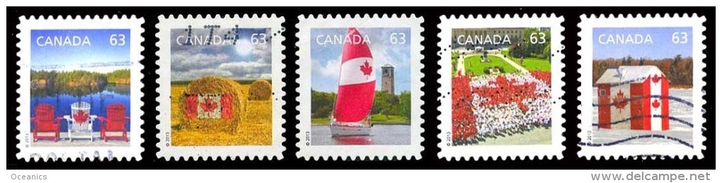 Canada (Scott No.2693-97 - Drapeau Canadien /63¢/ Canadian Flag) (o) - Gebraucht