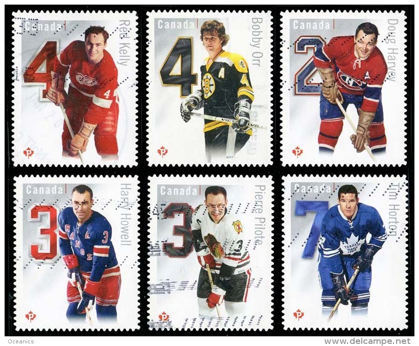 Canada (Scott No.2787a-f - Hockey LNH / NHL Hockey) (o) Série / Set - Gebruikt