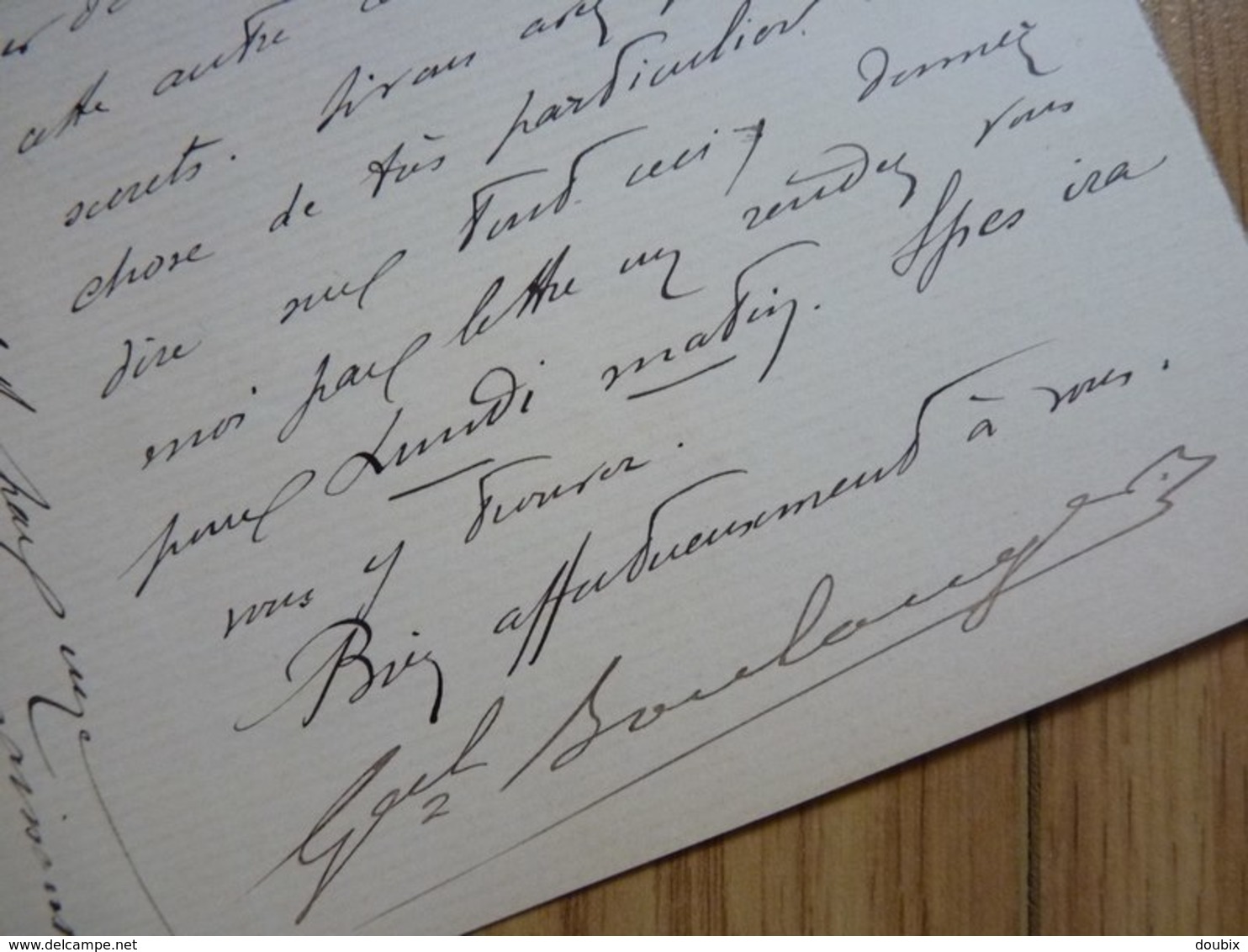 General BOULANGER  (1837-1891) Ministre GUERRE. Boulangisme. AUTOGRAPHE