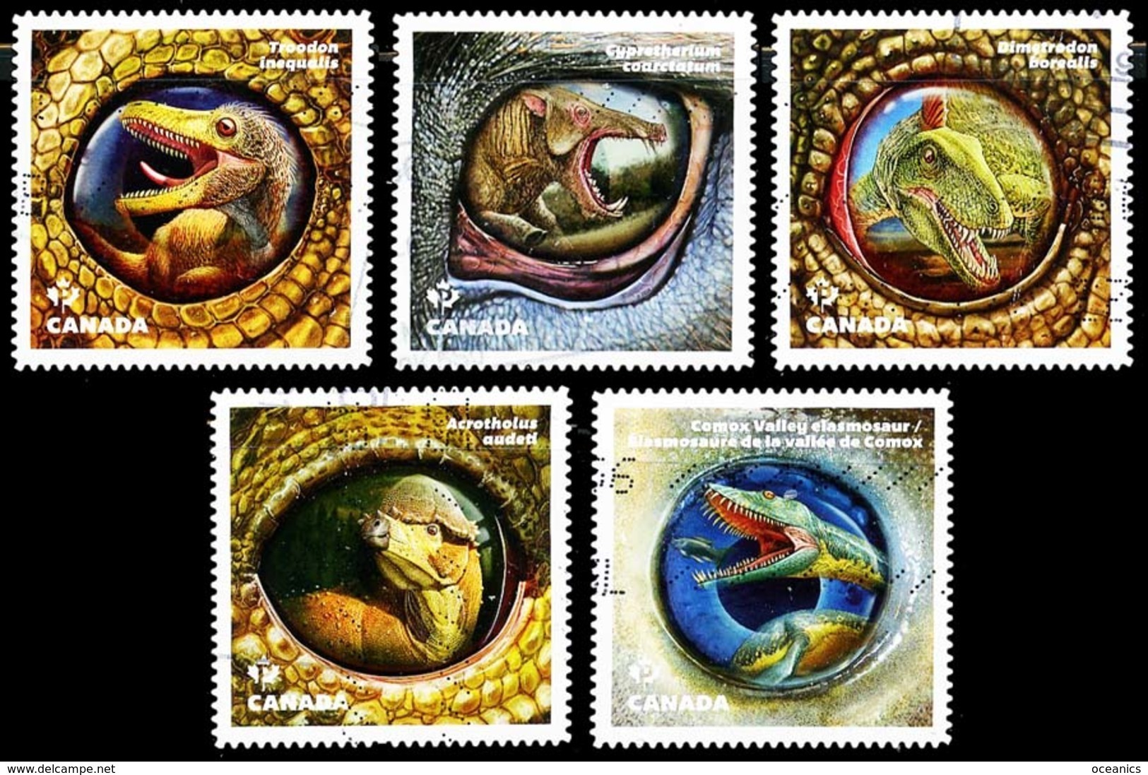 Canada (Scott No.2924-28 - Dinosaures) (o) Set - Oblitérés