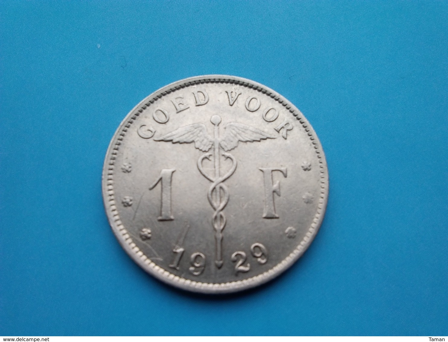 BELGIQUE   1 Franc  1929 - 1 Franc