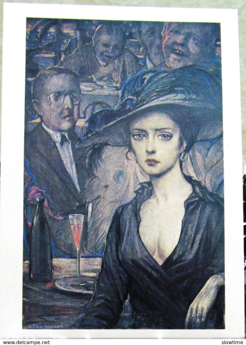 Verses Of The Block In Illustrations By I. Glazunov. Verses About The Beautiful Lady. Art USSR Russia Postcard - Women