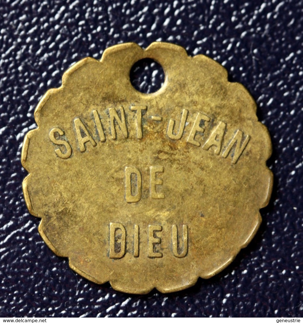 Jeton De Nécessité D'hopital "25c Saint Jean De Dieu" Lyon - Emergency Token - Monétaires / De Nécessité