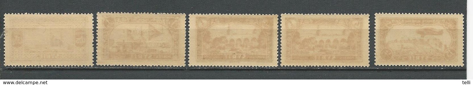 ALEXANDRETTE Scott 13-17 Yvert 13-17 (5) ** Cote 375,00 $ 1938 RARE Dans Cet état VOIR SCAN - Unused Stamps