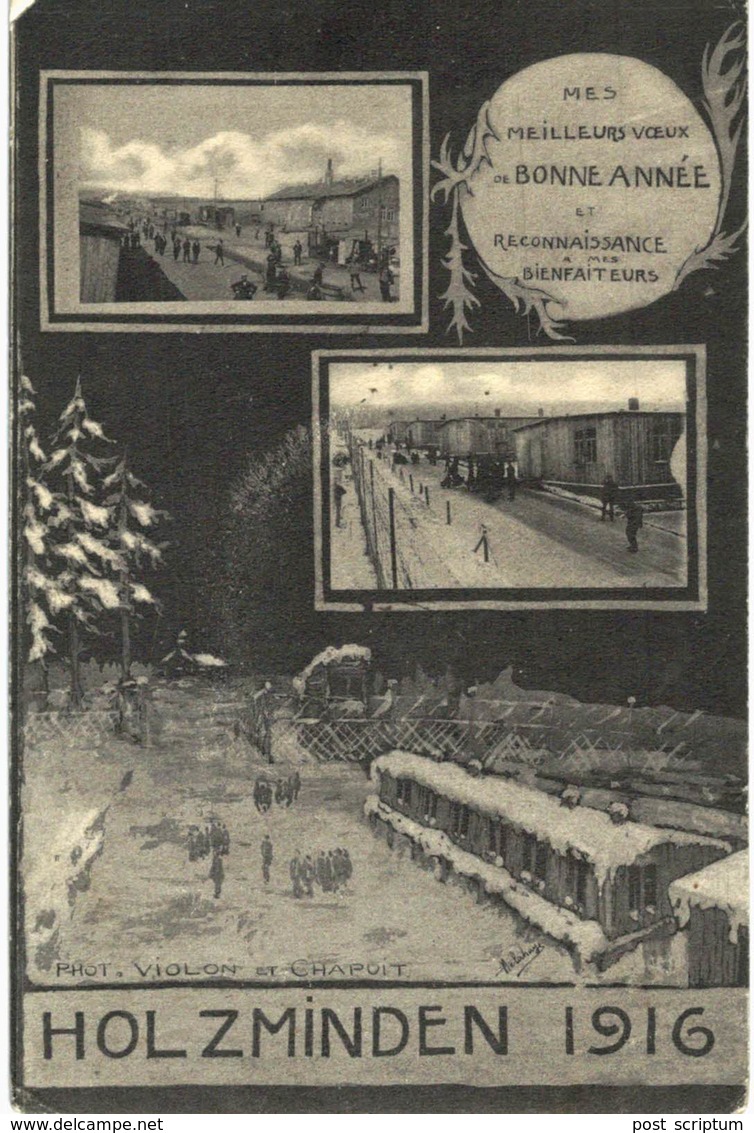 Allemagne - Holzminden - Carte De Voeux - 1916 -  Phot Violon Et Chapuit - Holzminden