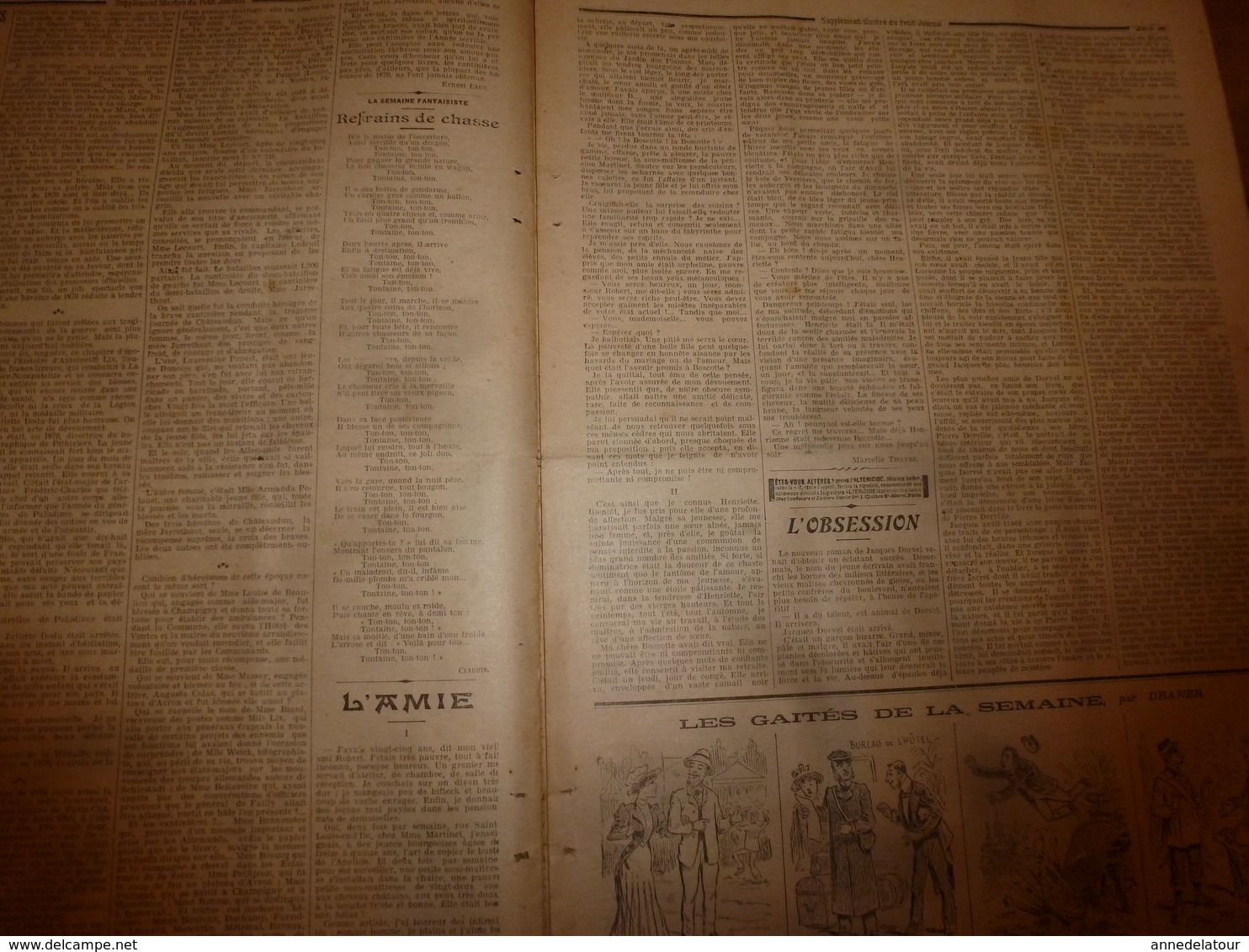 1908 LE PETIT JOURNAL:Manifestation Féministe "suffragettes",London (Miss Edith New); La Fuite D' Abd-el-Aziz(Maroc);etc - Le Petit Journal