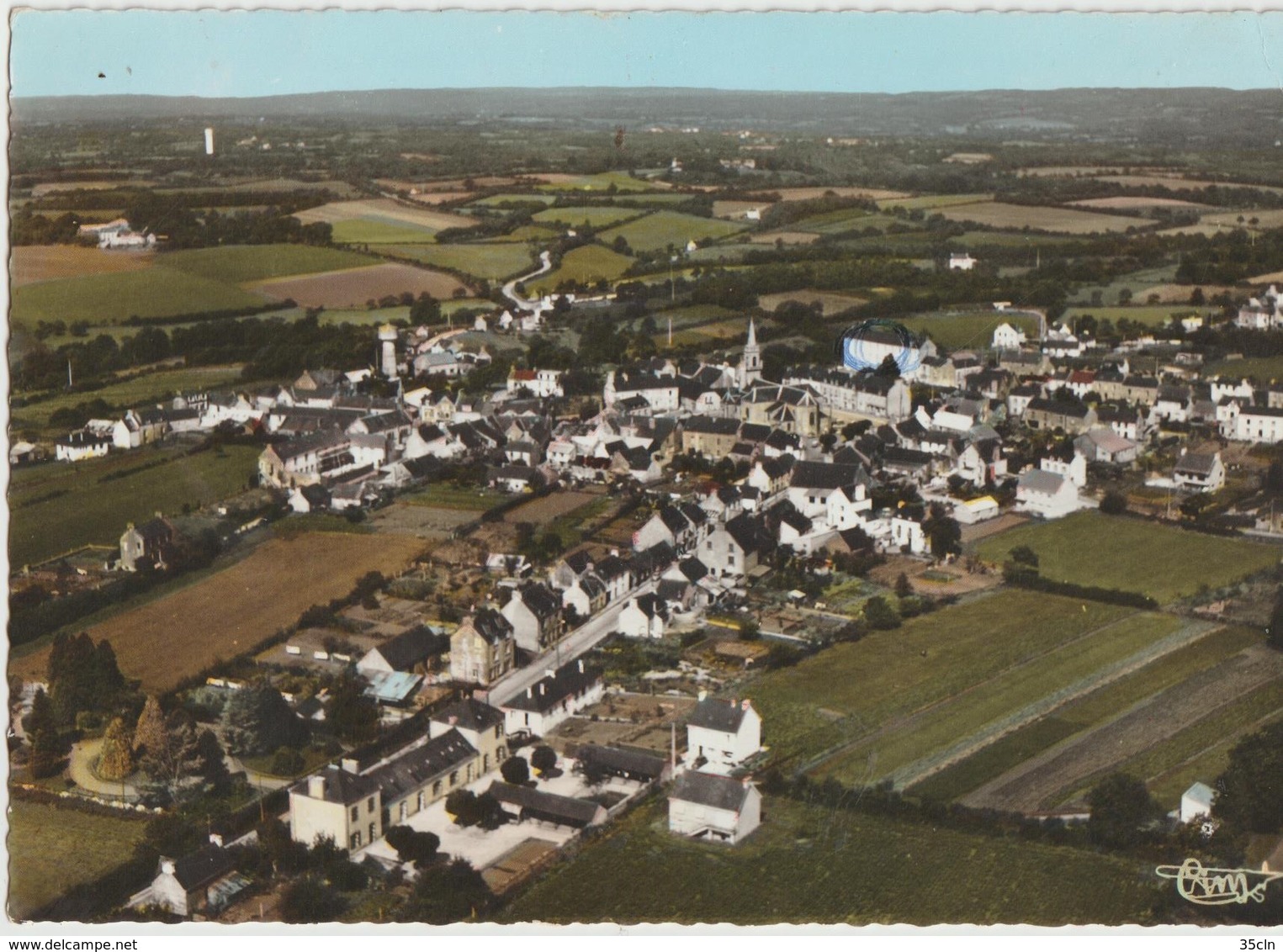 QUERRIEN ( 29 S. Sud - Finistère ) - Vue Générale Aérienne. ( Carte Semi Moderne Grand Format ). - Autres & Non Classés