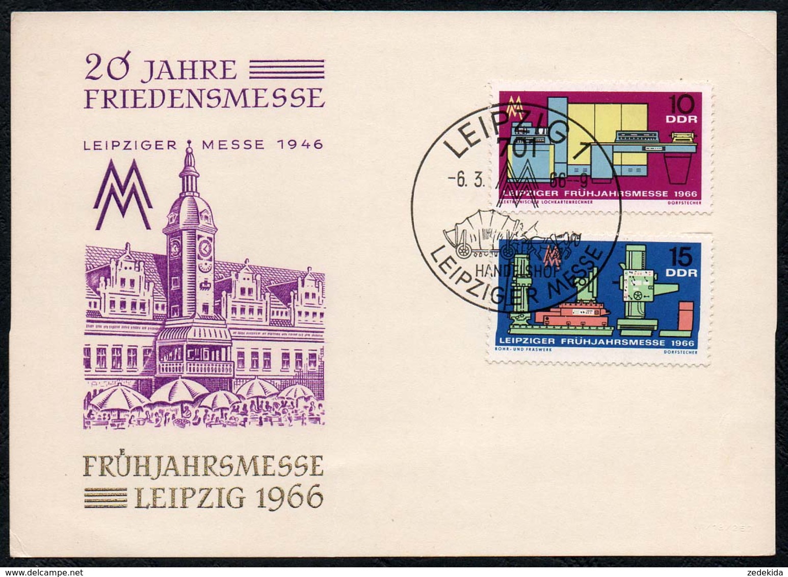 C1553 - Leipzig Messe Frühjahrsmesse - Sonderstempel - 1e Jour – FDC (feuillets)