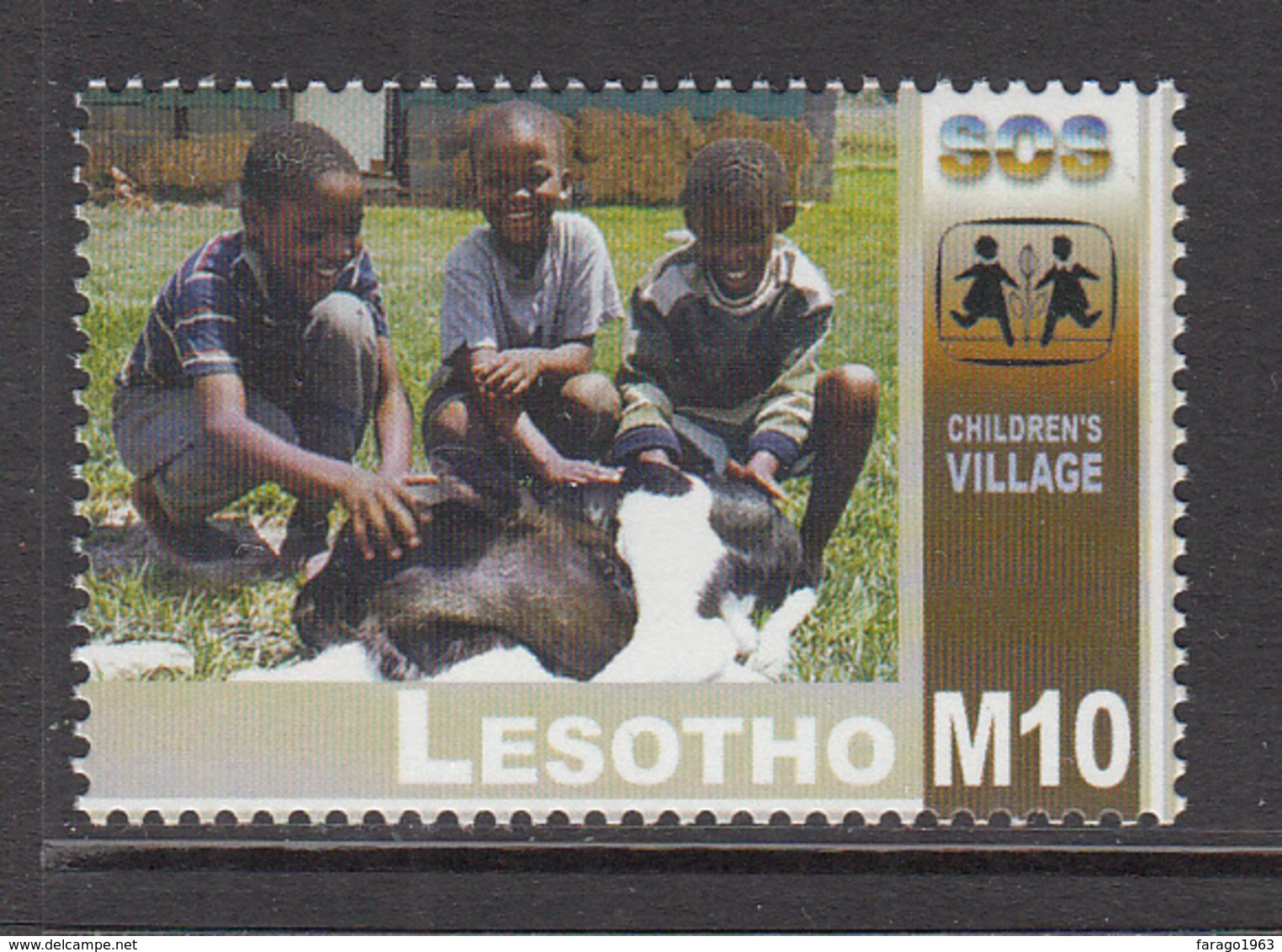 2002 Lesotho SOS Childrens Villages Orphans Complete Set Of 1 MNH - Lesotho (1966-...)