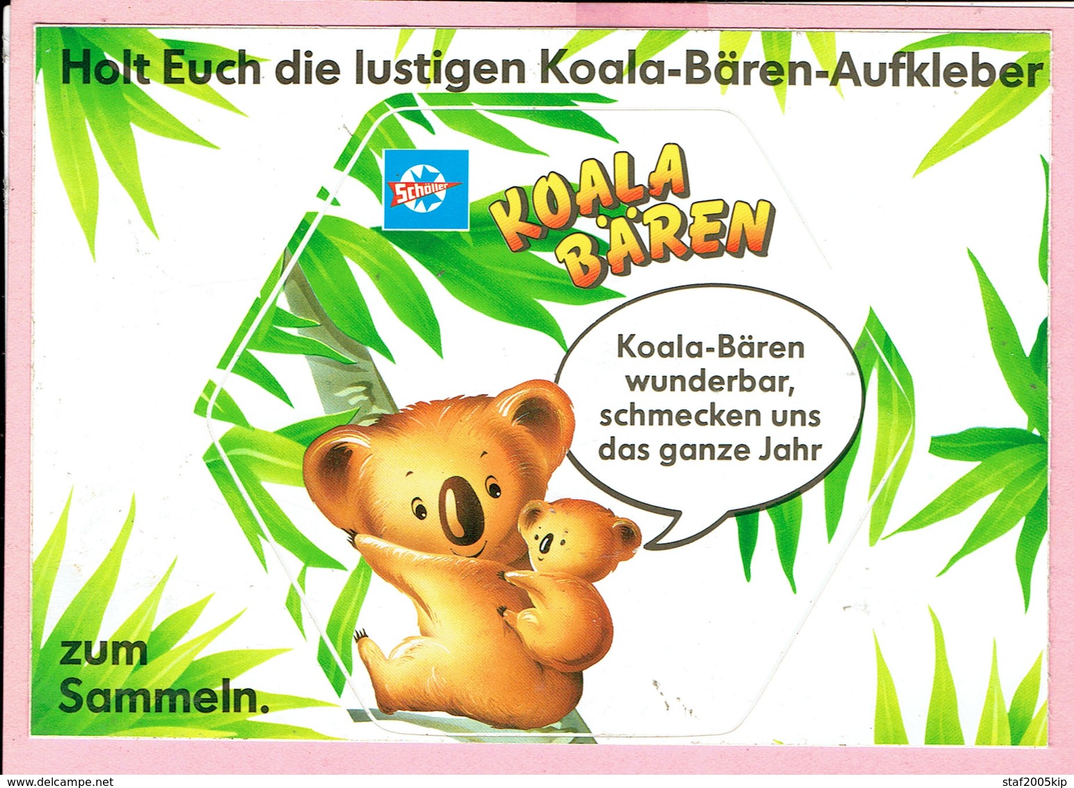 Sticker - Koala Beren - Koala-Bären Wunderbar,Schmecken Uns Das Ganze Jahr - Autocollants